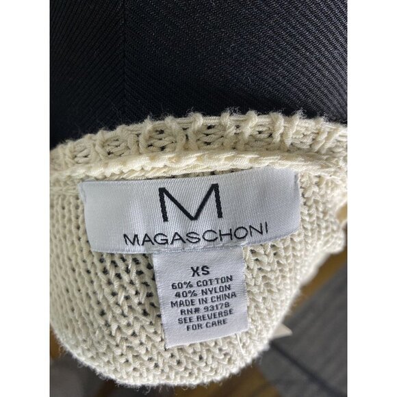 MAGASCHONI Womens‎ Sweater Beige Striped Pullover Tunic Size XS - Picture 5 of 6